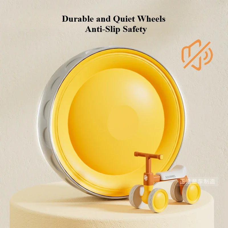 4-Wheel No-Pedal Baby Balance Bike (1-3 Years)