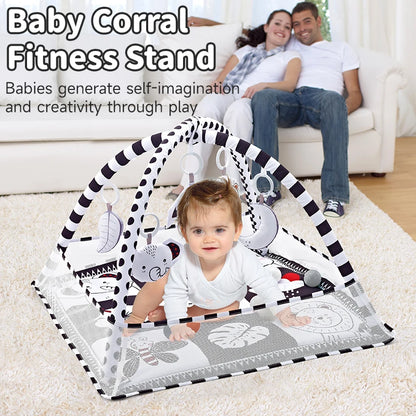Newborn Baby Activity Gym & Play Mat for Tummy Time (0-36 Months)