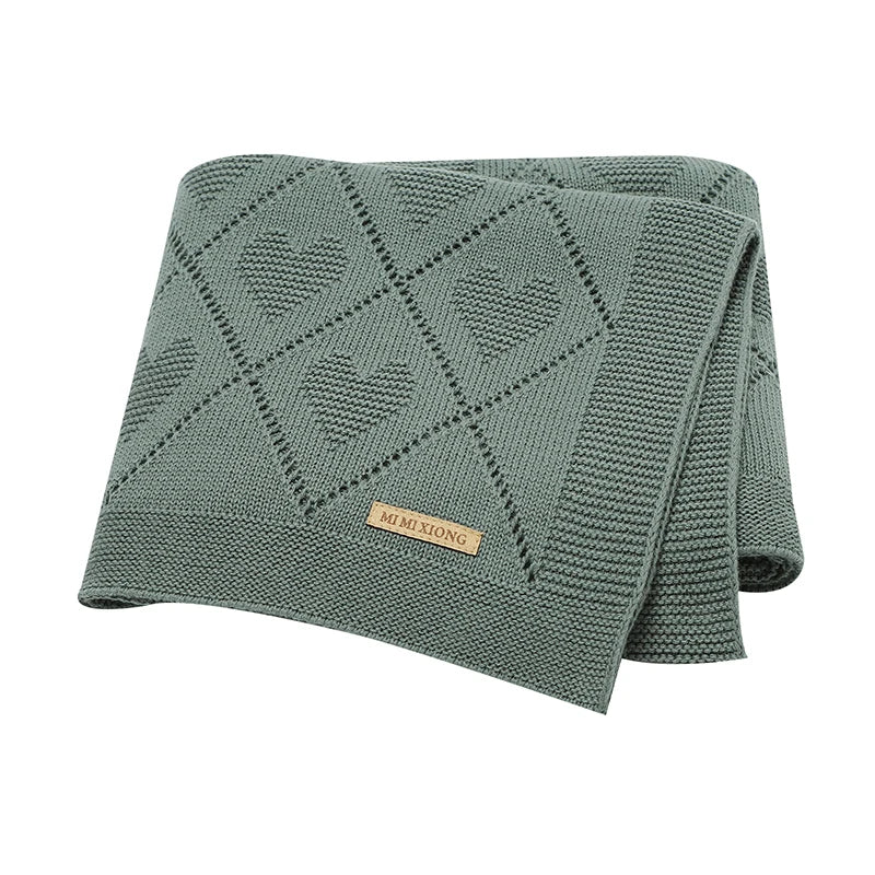 Super Soft Cotton Knit Swaddle Blanket (90x70cm)