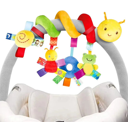 Soft Spiral Hanging Rattle & Mobile Toy for Crib/Stroller