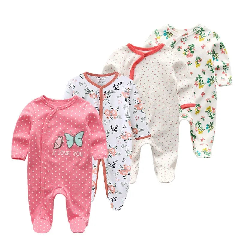 4Piece Long Sleeve Baby Romper