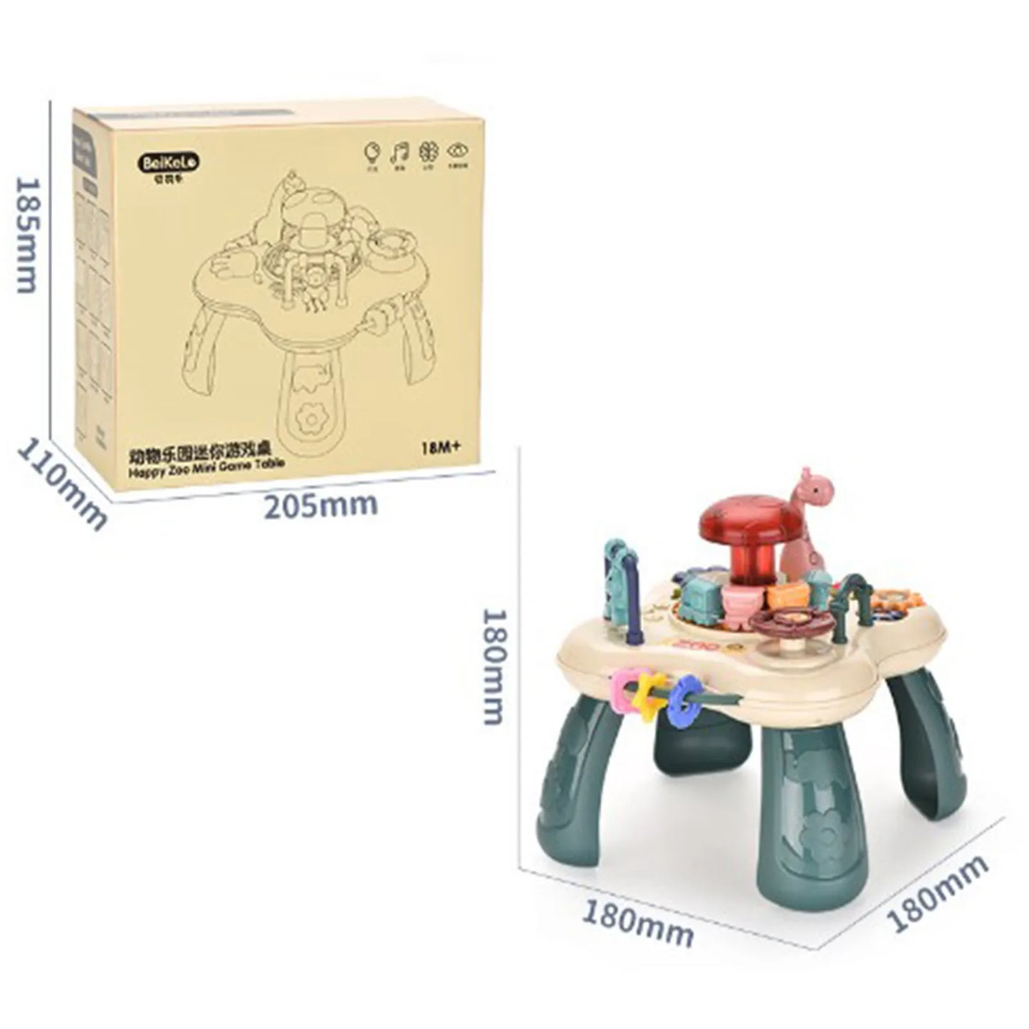 Best Gift! 1-3 Year Old Musical Toy Table