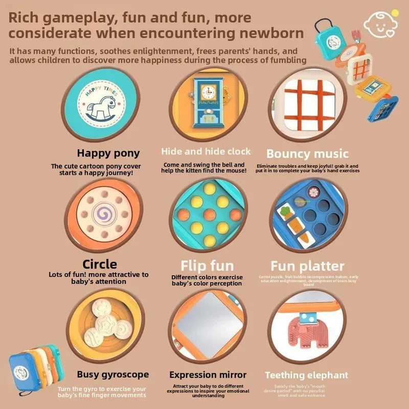 Montessori Busy Board for Toddlers