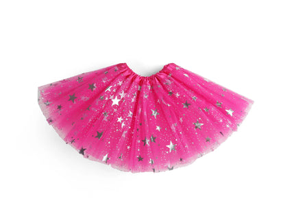 Girls Tulle Star Sequins Princess Tutu Skirt