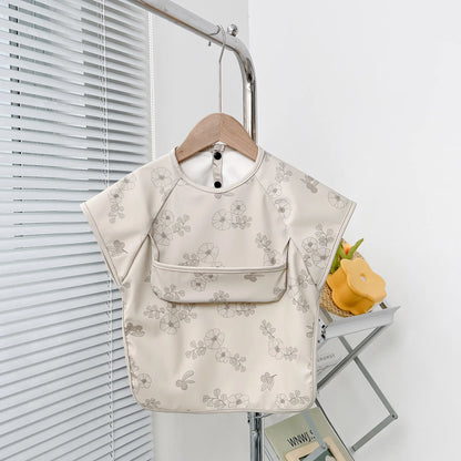 Waterproof Short Sleeve Feeding Smock & Bib