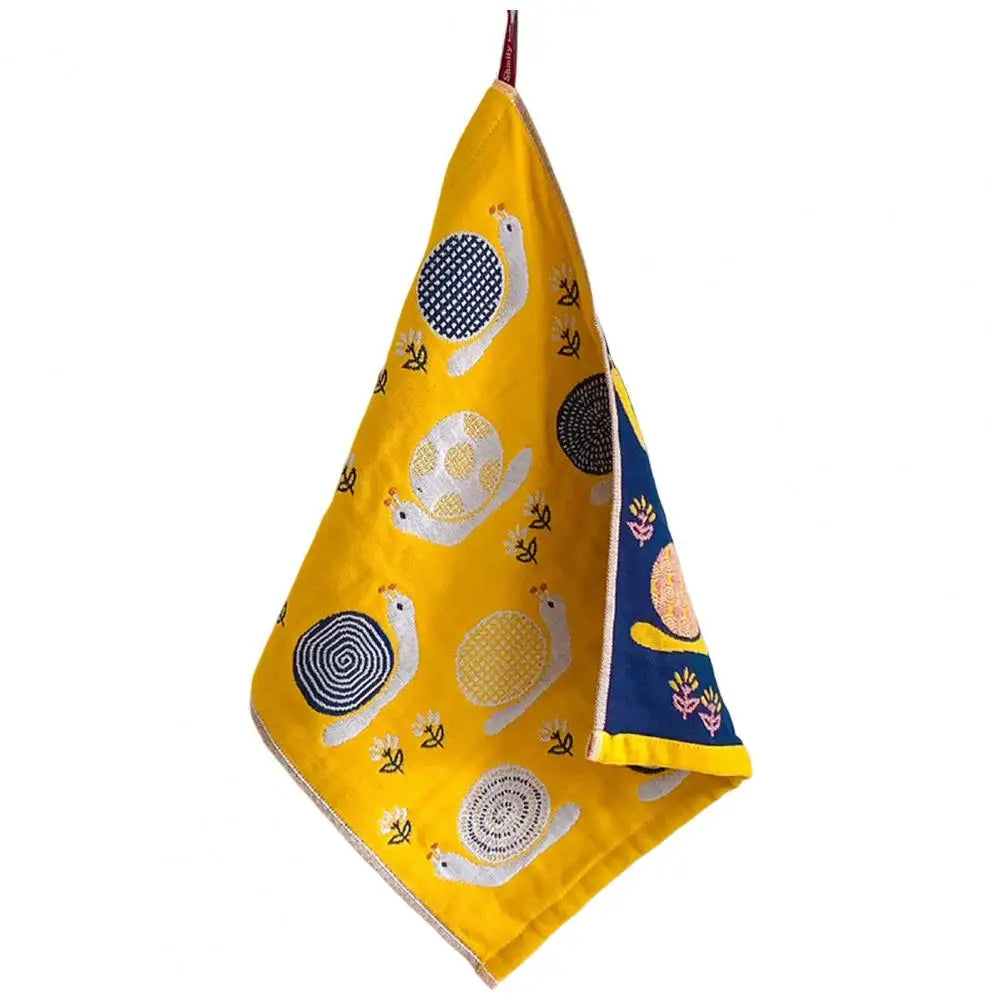 Cartoon Square Gauze Handkerchief for Baby Feeding