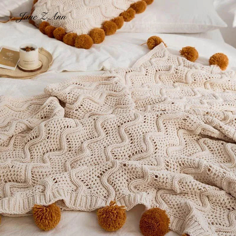 Knitted Wool Ball Newborn Photo Prop & Basket Filler