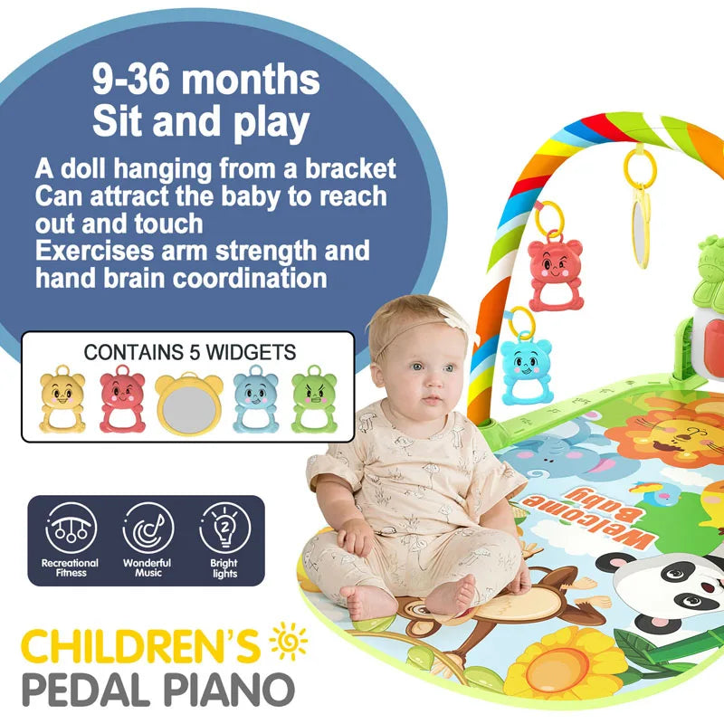 Infant Pedal Piano Keyboard Activity Mat