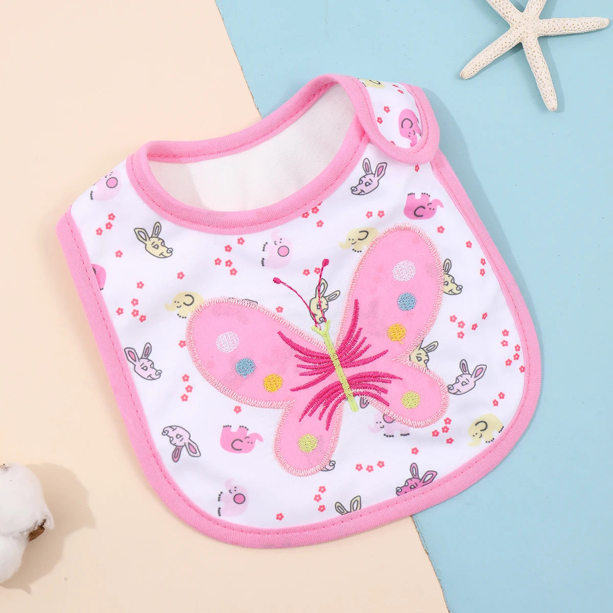 Waterproof Feeding Bibs for Babies & Toddlers – Soft Apron & Burp Cloth Set