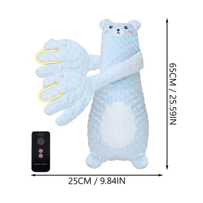 Remote Control Plush Bear Sleep Aid Pillow for Infants (65cm)