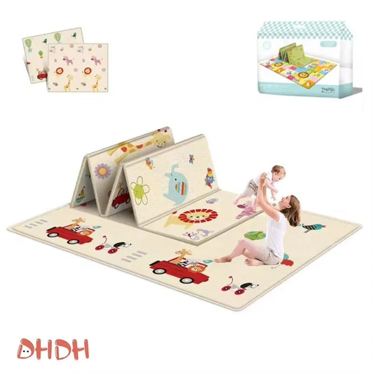 Large Folding Baby Crawling Mat - Double-Sided & Portable