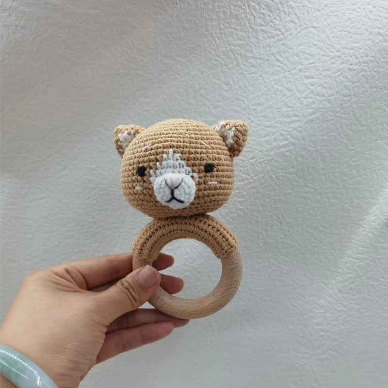 Handmade Amigurumi Cartoon Animal Baby Rattle