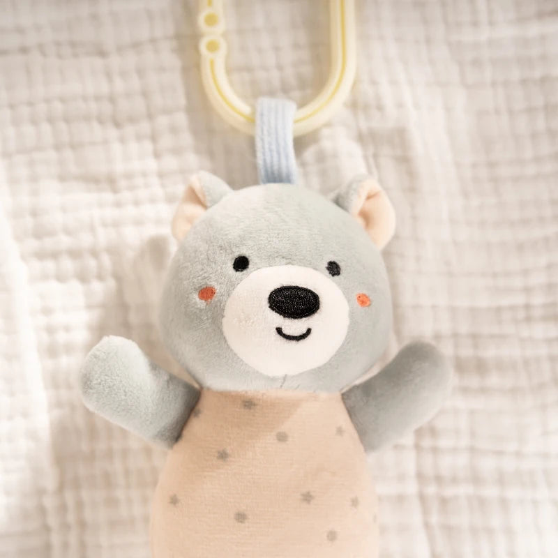 Cartoon Animal Baby Stroller Bed Hanging Toy for Boys Girls Rattles Soothing Toy Newborn Gifts Toddlers Early Educational Toys