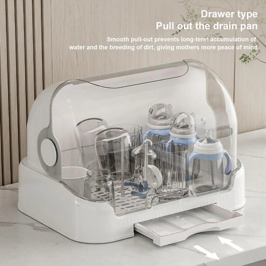 Portable Dustproof Baby Bottle Drying & Storage Box
