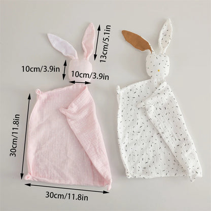 Breathable Muslin Cotton Bunny Soother Toy for Infants