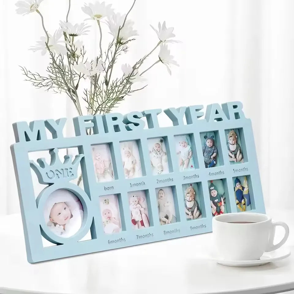 Baby's First Year Growth Picture Frame