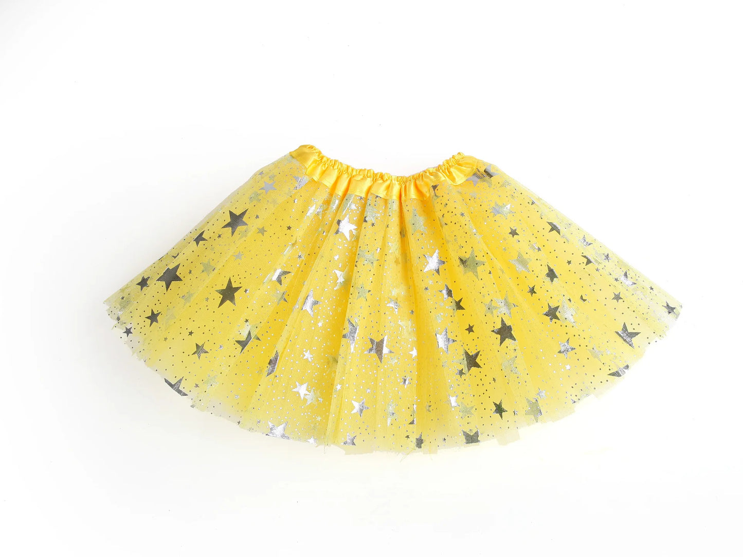 Girls Tulle Star Sequins Princess Tutu Skirt