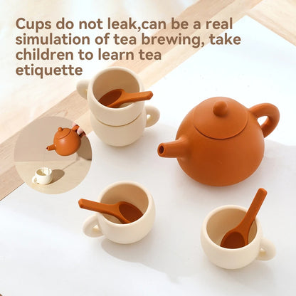 Wooden Montessori Afternoon Tea Set for Toddlers