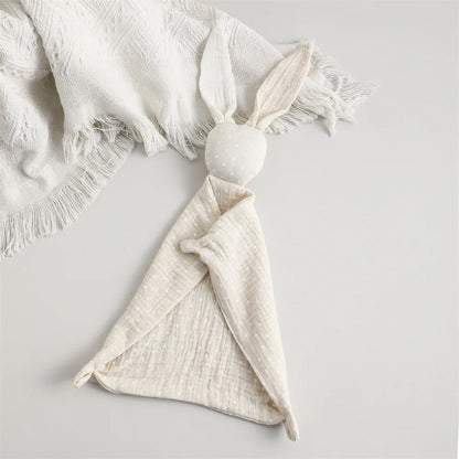 Breathable Muslin Cotton Bunny Soother Toy for Infants