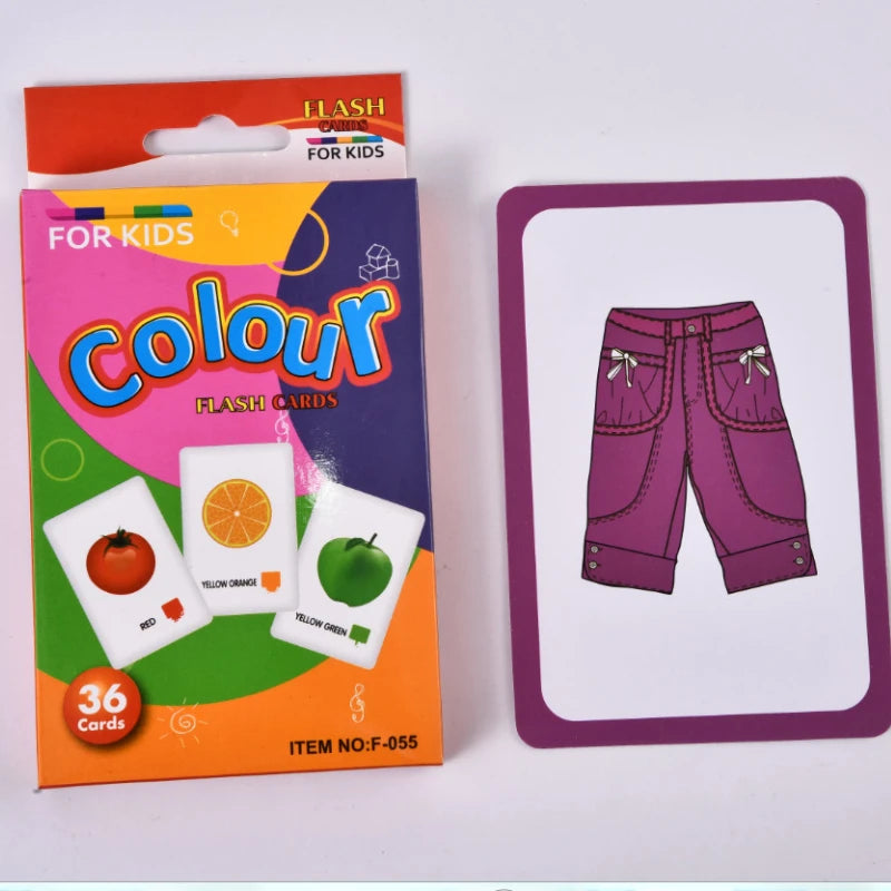 36Pcs Kid’s Cognition Cards