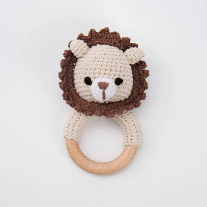 Handmade Amigurumi Cartoon Animal Baby Rattle