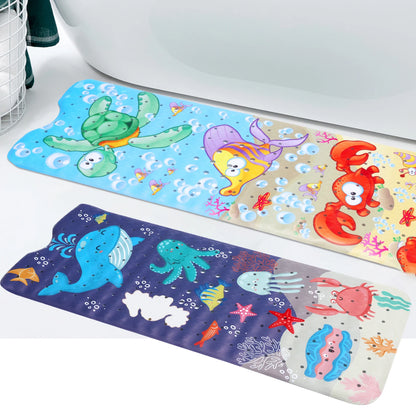 Non-Slip Cartoon Sea World Baby Bath Mat