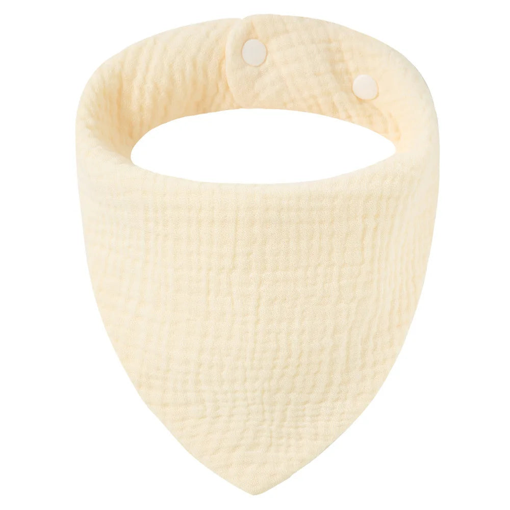 Solid Color Cotton Baby Bandana Bibs