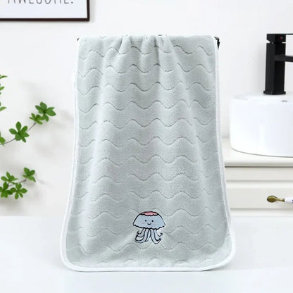 Cute & Soft Coral Velvet Baby/Kids Towel (50x25cm)