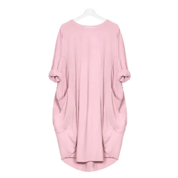 Long Sleeve Loose Casual Dress for Pregnant Women