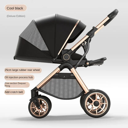 Foldable Two-way Three-speed Adjustable Stroller