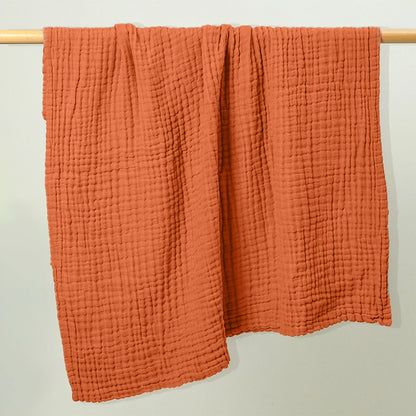 6-Layer Cotton Gauze Baby Blanket & Absorbent Bath Towel