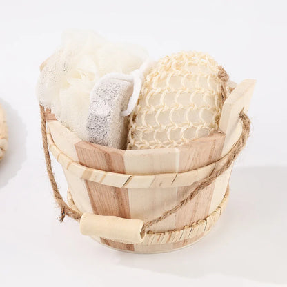 Deluxe Sisal Bath & Body Scrub Gift Set for Women