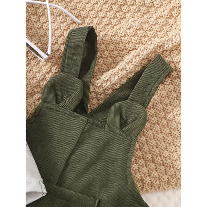 Fashion Bear Print Baby Boy 2PCS Bodysuit Costume