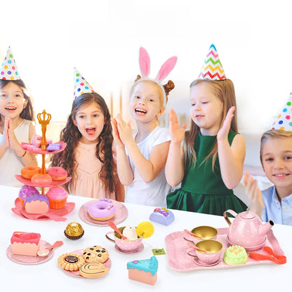 Simulation Afternoon Tea & Dessert Play Set for Kids