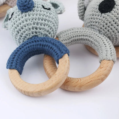 Handmade Amigurumi Cartoon Animal Baby Rattle