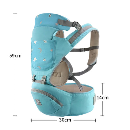 Travel-Friendly Infant Waist Stool & Carrier