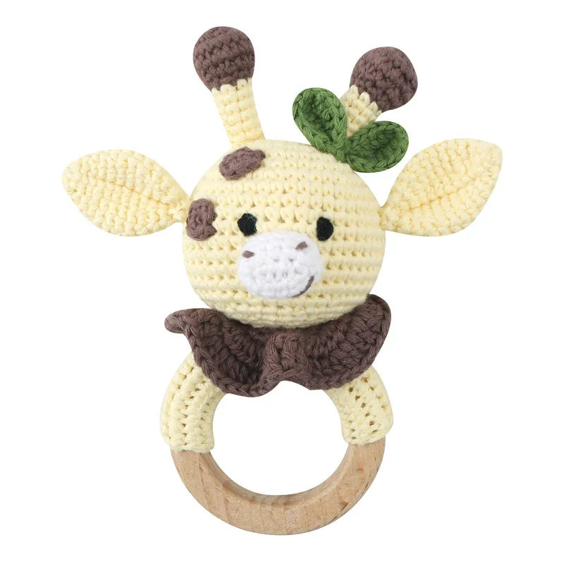 Handmade Amigurumi Cartoon Animal Baby Rattle