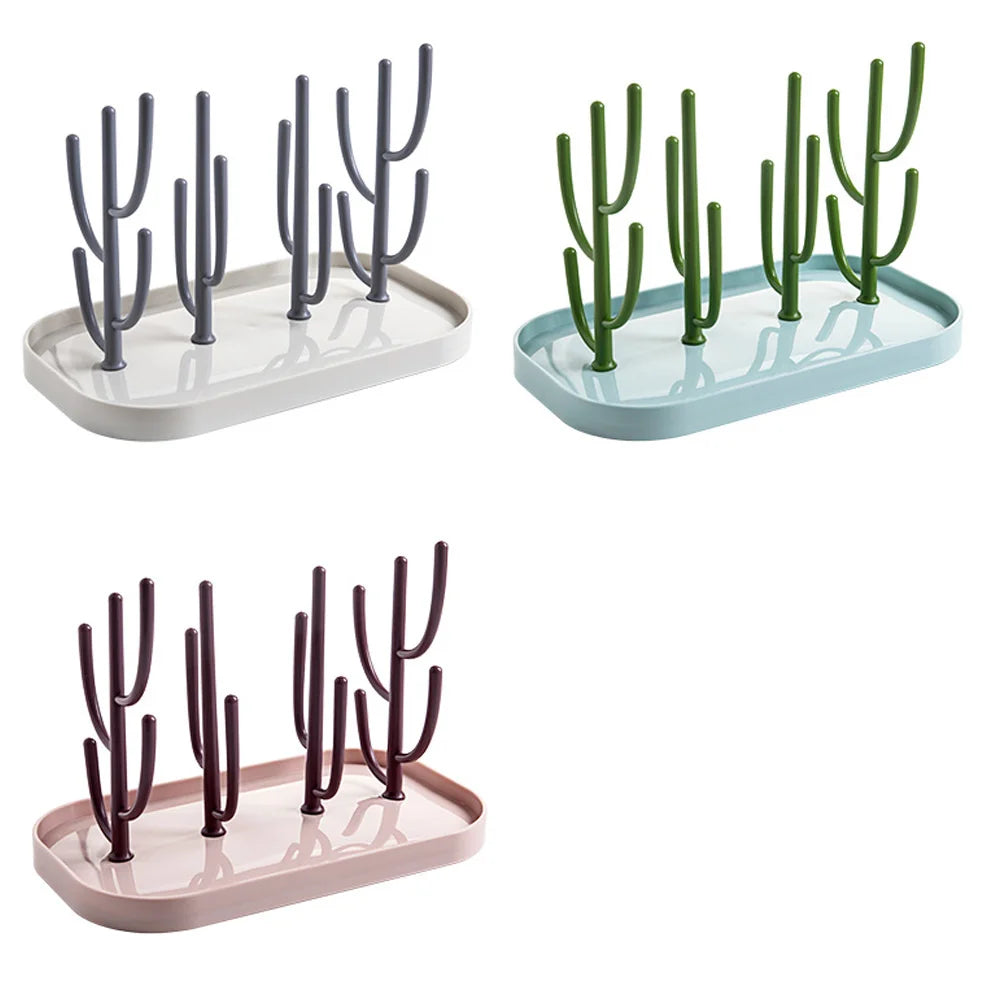 Space-Saving Bottle Dryer & Drainer Stand