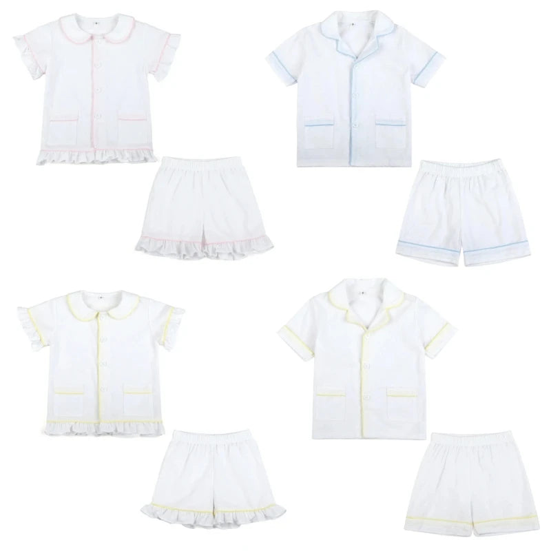 Ruffkids Cotton Seersucker Sibling Matching Pajama Sets