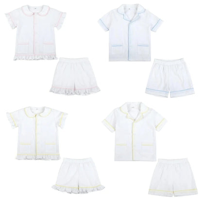 Ruffkids Cotton Seersucker Sibling Matching Pajama Sets
