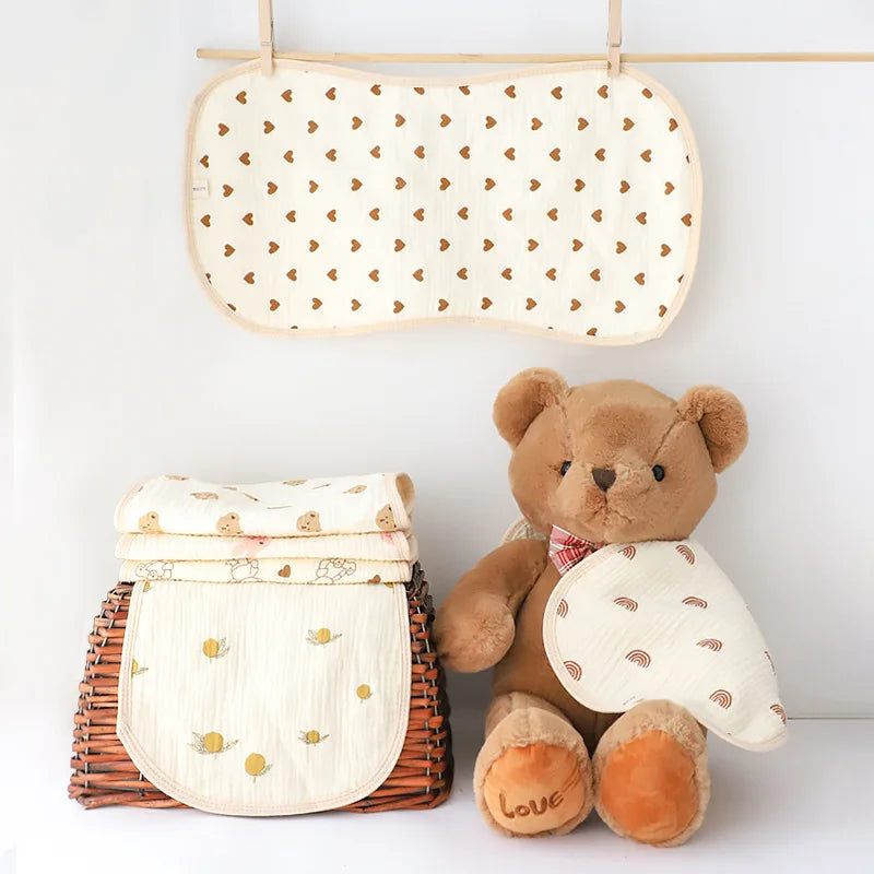 Newborn Baby Burp Cloth, 6-Layer Gauze Waterproof