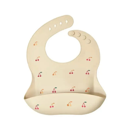 Baby Silicone Bibs, BPA-Free Waterproof Adjustable