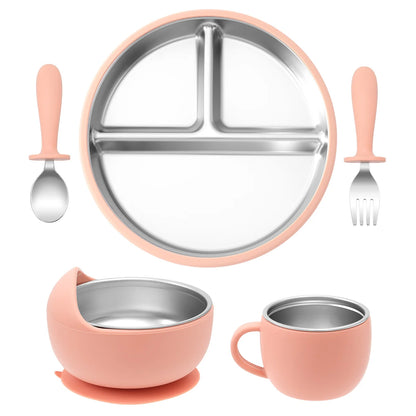 The Ultimate 5PC Baby Steel Weaning Set