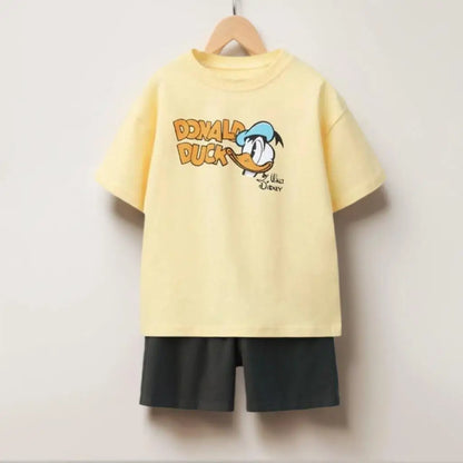 Kids Two-Piece Summer Outfit – Trendy Printed Sports Set