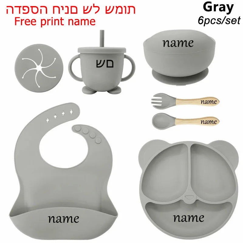 Plate Set 6Pcs Children Personalized Tableware