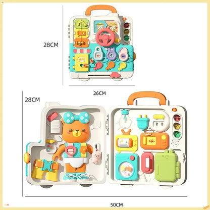 Montessori Sensory Busy Board with Lights & Music