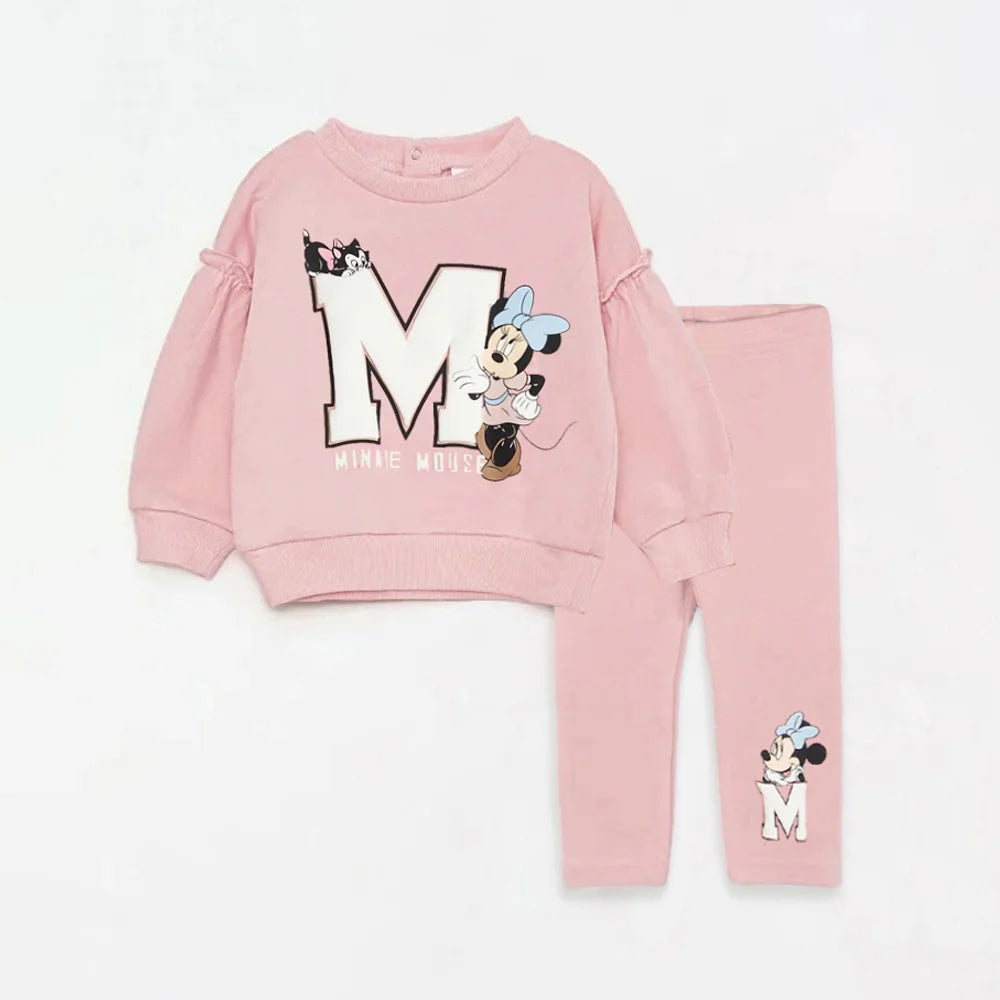 Toddler Girl Cotton Sweatshirt & Pants Set