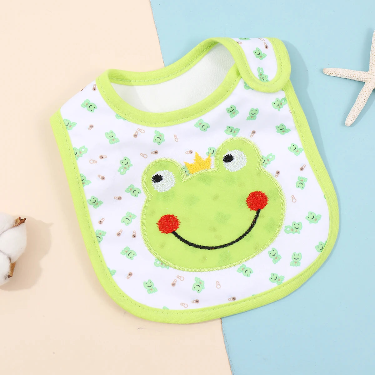 Waterproof Feeding Bibs for Babies & Toddlers – Soft Apron & Burp Cloth Set