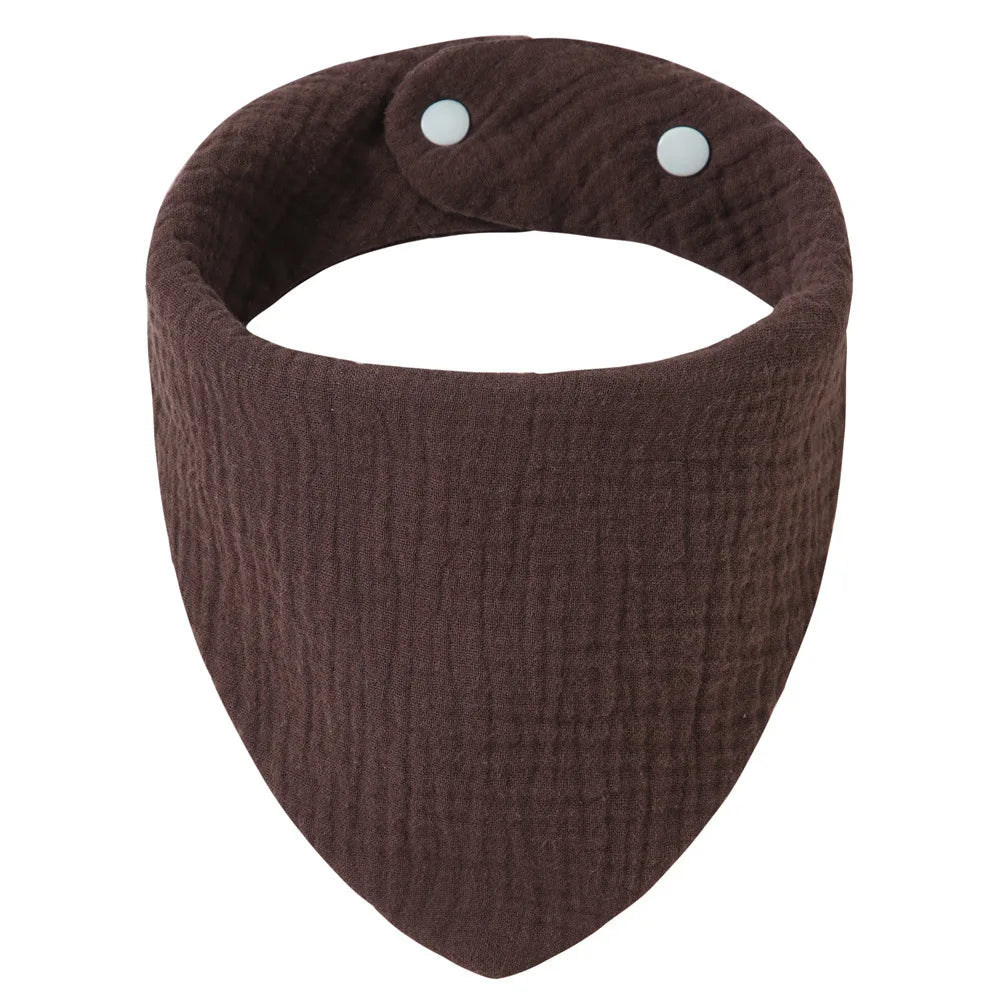 Solid Color Cotton Baby Bandana Bibs