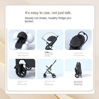 Lightweight stroller Two-way Push Stroller